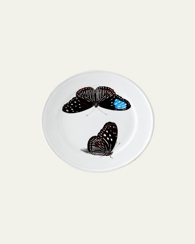 Flying Landed Butterflies Plate 7.5"